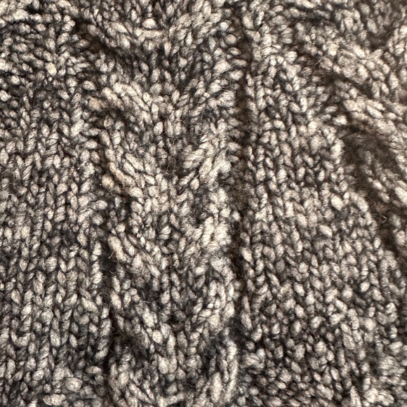 Hache: Italian Couture Wool-Shawled Dress - Picture 4 of 5